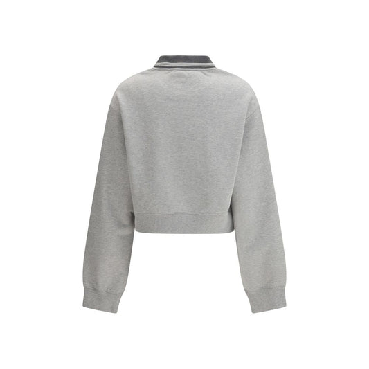 Miu Miu Gray Cotton Sweatshirt
