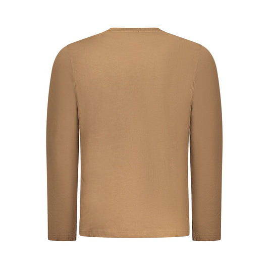 Coveri Moving Marrone Cotton Men T-Shirt