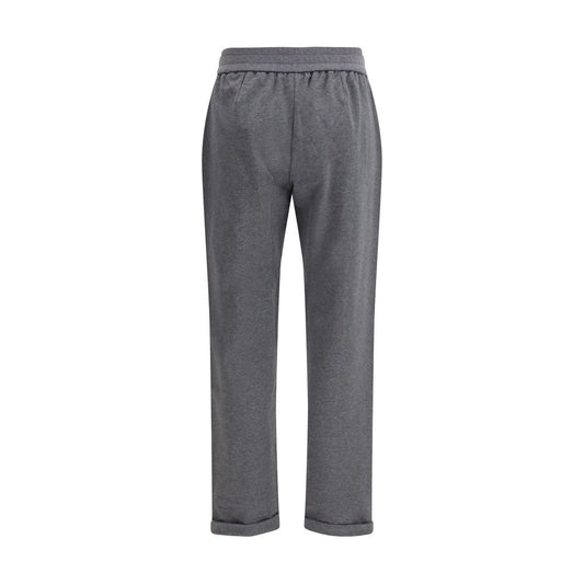 Brunello Cucinelli Gray Cotton Casual Pants