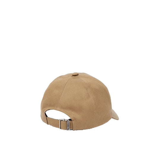 Saint Laurent Beige Cotton Cap (Baseball Hat)