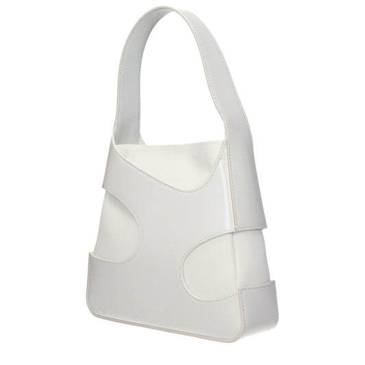Salvatore Ferragamo White Fabric Handbag