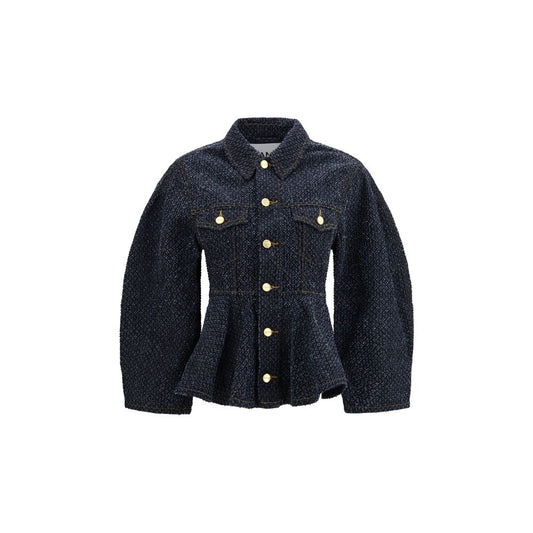 Ganni Blue Cotton Denim Jacket