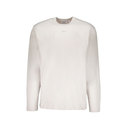 Off-White White Cotton Long Sleeve T-Shirt