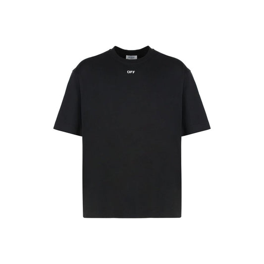 Off-White Black Cotton T-Shirt