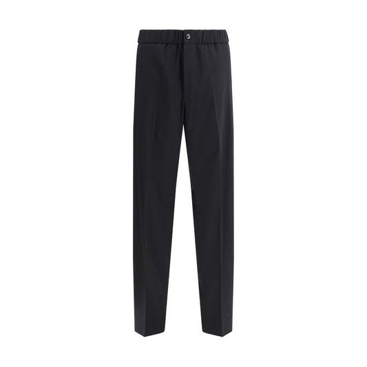 Giorgio Armani Black Cotton Casual Pants