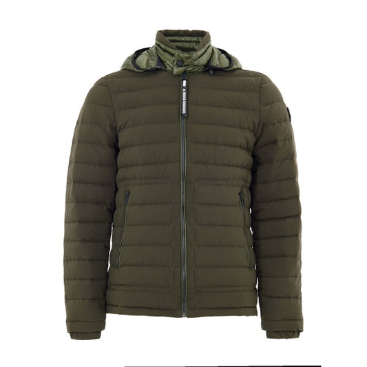 Moose Knuckles Green Nylon Coat