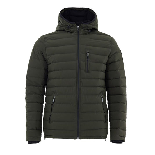 Moose Knuckles Green Nylon Full-Length Jacket