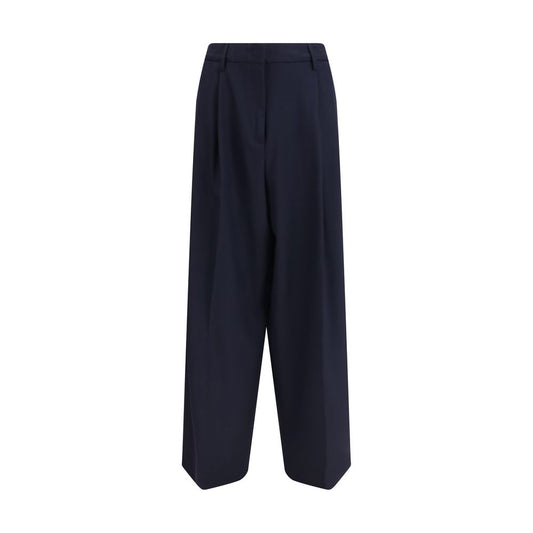 Fabiana Filippi Blue Polyester Casual Pants