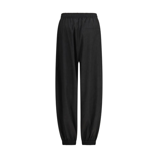 Rohe Black Polyester Joggers (Workout Pants)