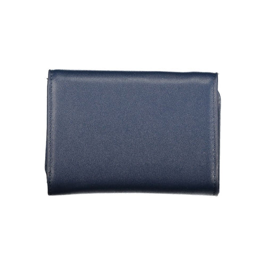 Mario Valentino Blue Polyethylene Wallet