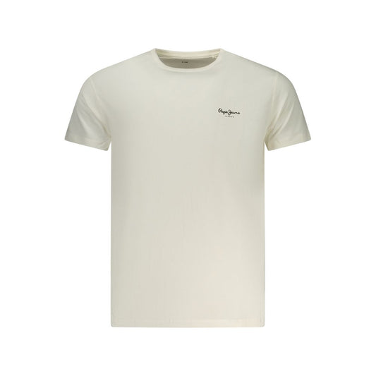 Pepe Jeans Bianco Cotton Men T-Shirt