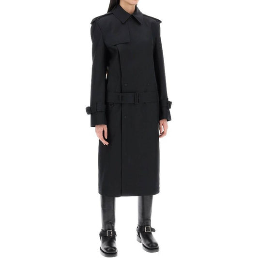 Burberry Black Polyester Coat