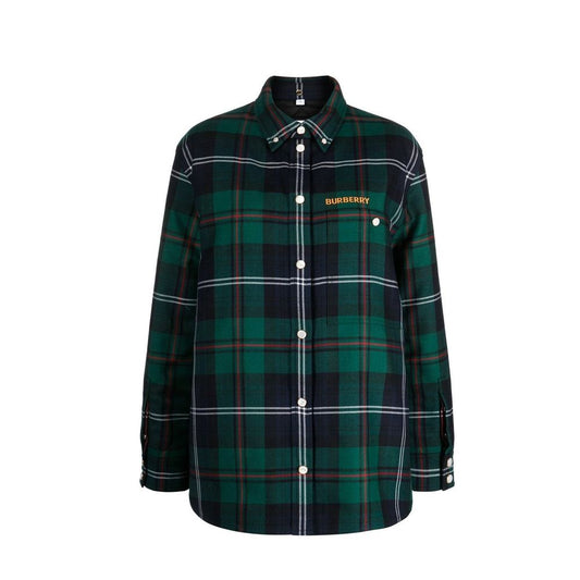 Burberry Bicolor Wool Pattern Shirt