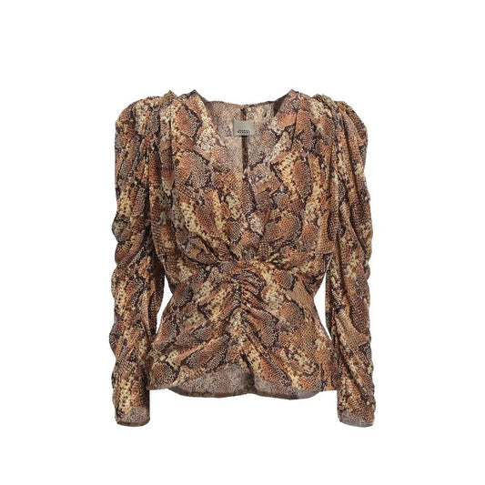 Isabel Marant Beige Silk Tank Tops