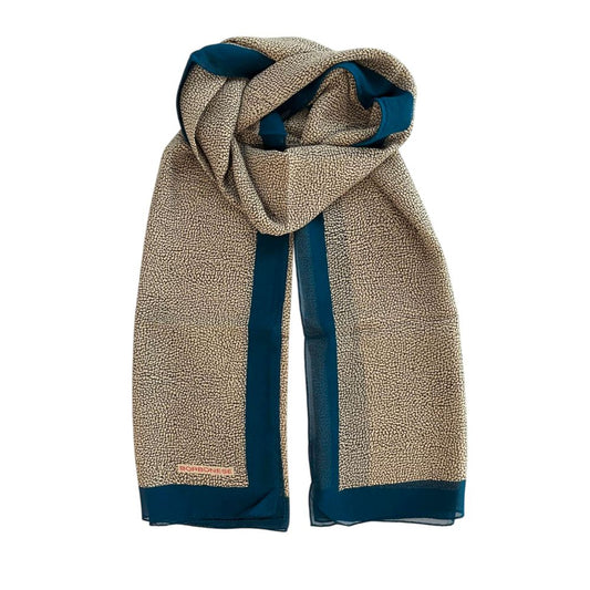 Borbonese Blue Silk Women Scarf