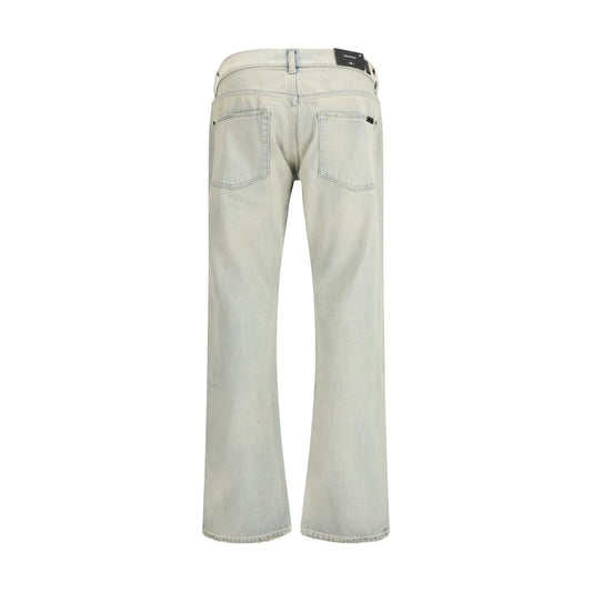 7FOR Cream Cotton Bootcut Jeans