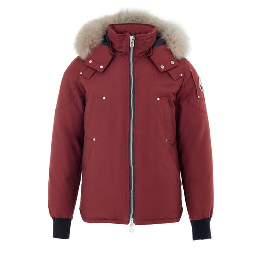 Moose Knuckles Red Nylon Parka