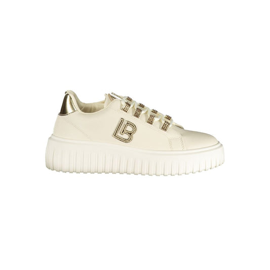 Laura Biagiotti Beige Polyurethane Women Sneaker