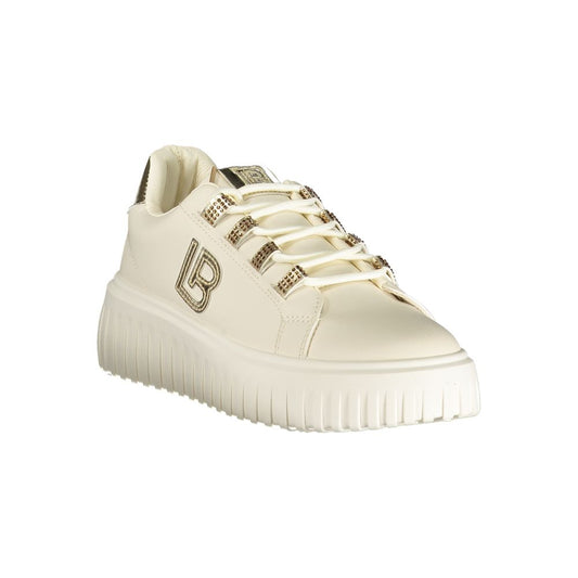 Laura Biagiotti Beige Polyurethane Women Sneaker