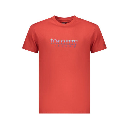 Tommy Hilfiger Rosso Cotton Men T-Shirt