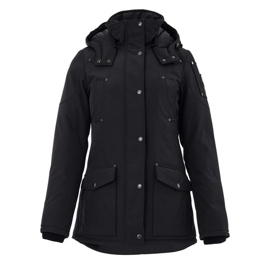 Moose Knuckles Black Cotton Coat