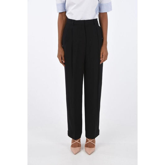 Tory Burch Black Acetate Casual Pants