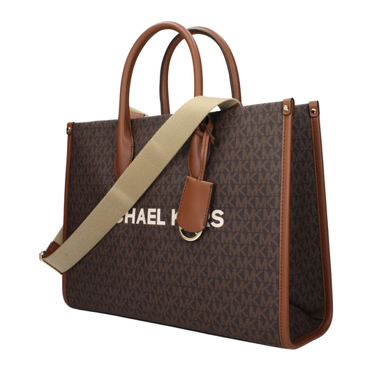 Michael Kors Brown Fabric Handbag