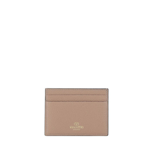 Valentino Garavani Pink Calf Leather Bos Taurus Wallet