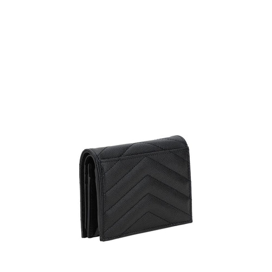 Saint Laurent Black Lamb Ovis Aries Aries Wallet