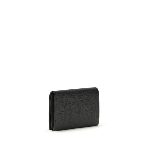 Valentino Garavani Black Calf Leather Bos Taurus Wallet