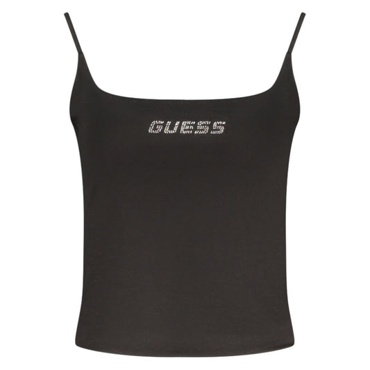 Guess Jeans Black Cotton Women's Tank Top