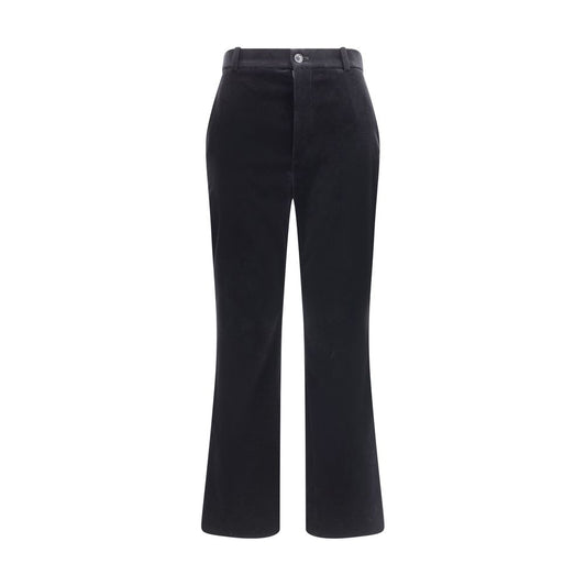 Saint Laurent Black Cotton Casual Pants