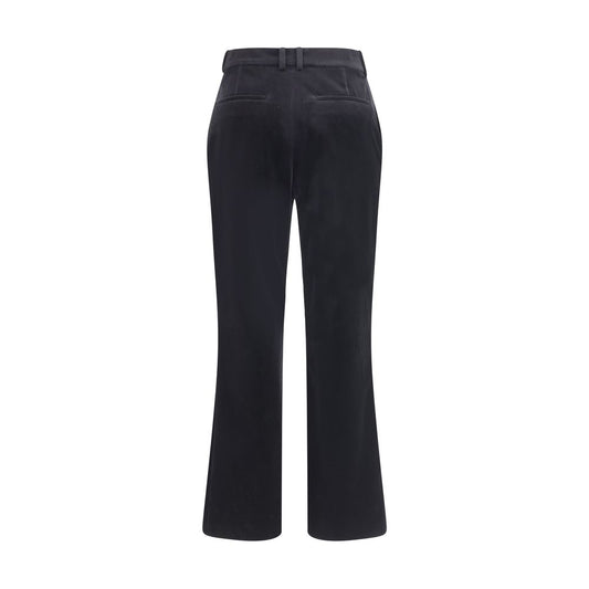 Saint Laurent Black Cotton Casual Pants