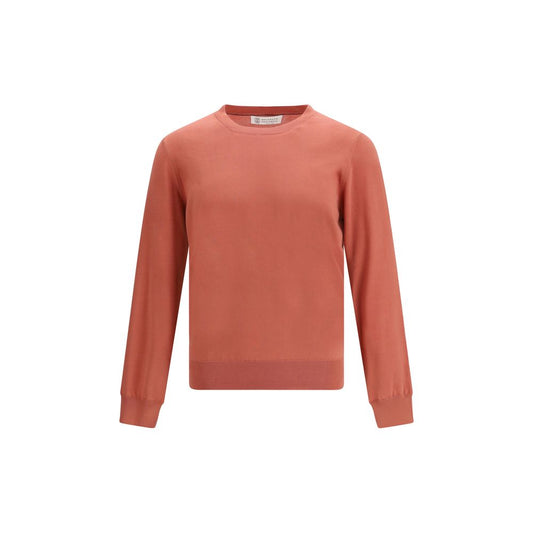 Brunello Cucinelli Orange Cotton Sweatshirt