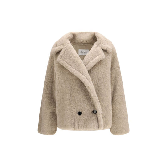 Max Mara Beige Alpaca Vicugna Pacos Coat
