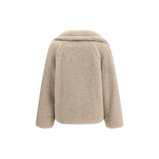 Max Mara Beige Alpaca Vicugna Pacos Coat