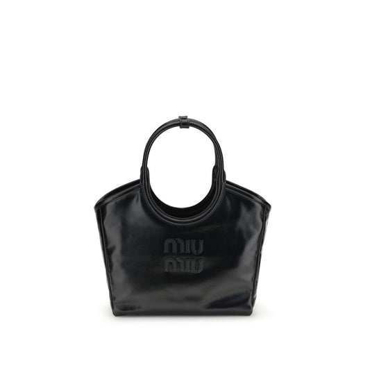 Miu Miu Black Calf Leather Bos Taurus Handbag