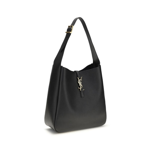 Saint Laurent Black Calf Leather Bos Taurus Shoulder Bag