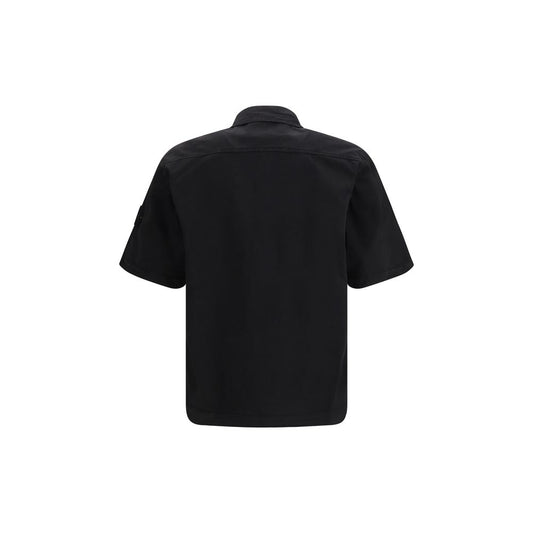 Stone Island Black Cotton Shortsleeve Shirt