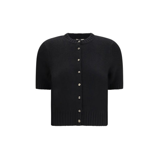Khaite Black Cashmere Cardigan