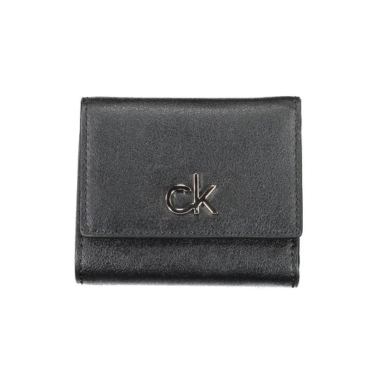 Calvin Klein Nero Polyvinylchloride Women Wallet
