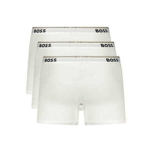 Hugo Boss White Cotton Men's Brief