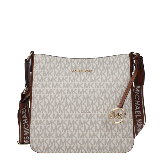 Michael Kors Beige Fabric Crossbody Bag