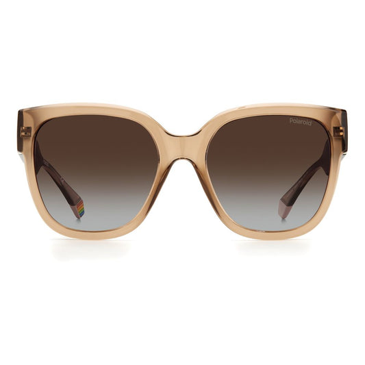 Polaroid Beige Plastic Sunglasses
