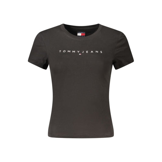 Tommy Hilfiger Black Cotton Women's T-Shirt
