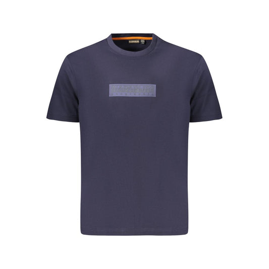 Napapijri Blue Cotton Men T-Shirt