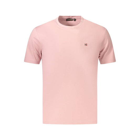 Napapijri Pink Cotton T-Shirt