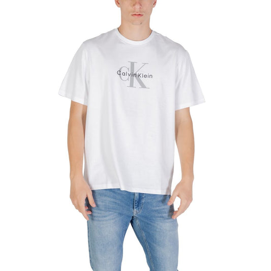 Calvin Klein Jeans White Cotton T-Shirt