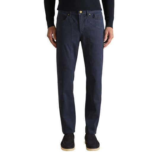 Jeckerson Blue Cotton Skinny Jeans