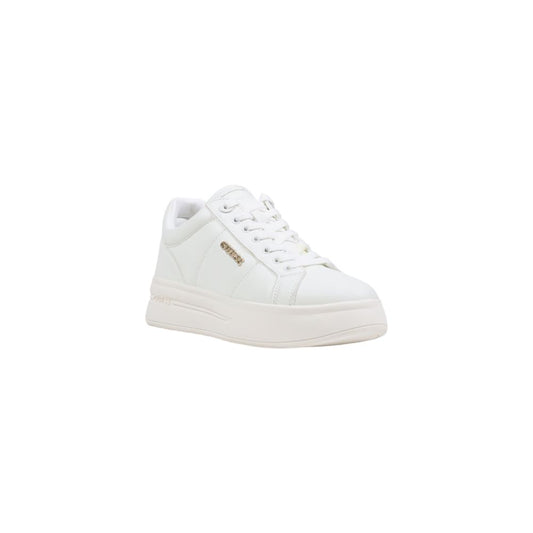 Guess White Polyethylene Platform Sneakers